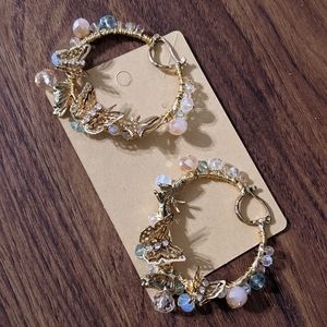 2/20$ vintage butterflies 🦋 hoop earrings